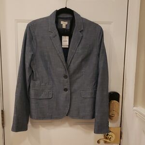 J Crew Chambray Blue Schoolboy Blazer